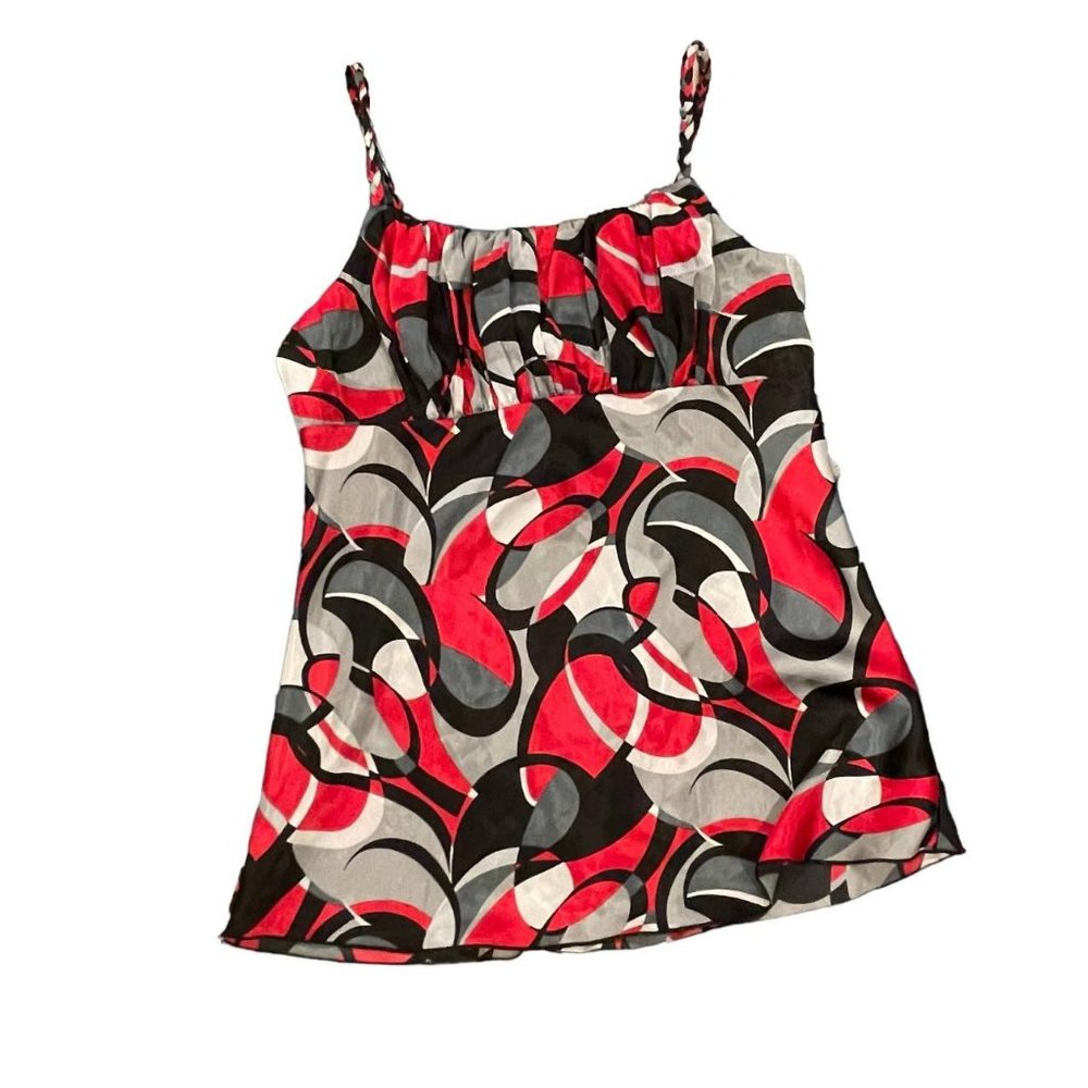 bwear byer california size large tank top cami black grey red white